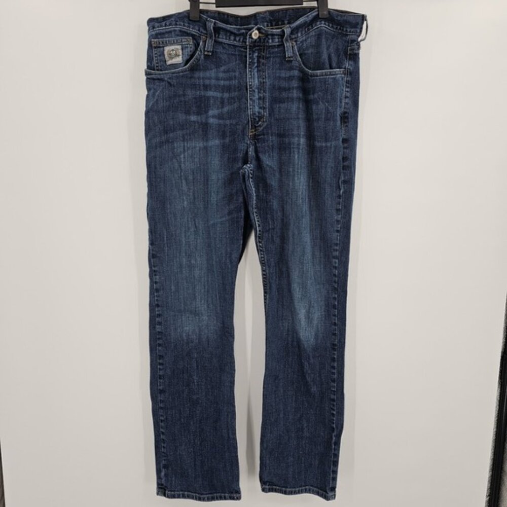 Cinch Denim Jeans Mens Size 36x32 Straight Leg Western Embroidered